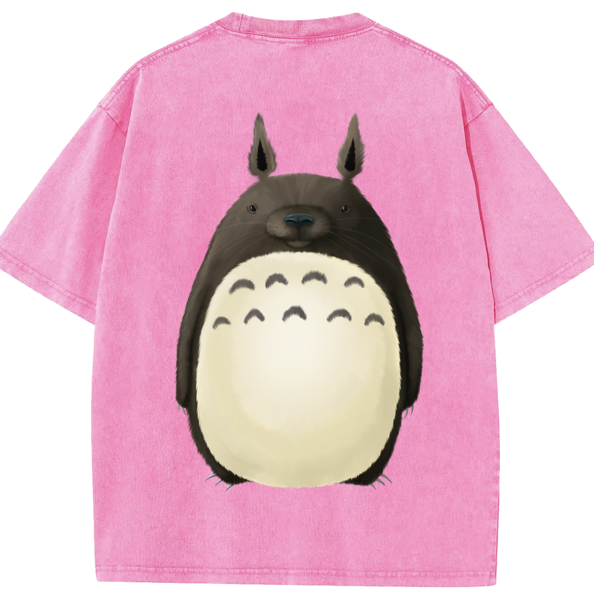 （画像用） となりのトトロ 草壁メイ 草壁サツキ My Neighbor Totoro Satsuki Kusakabe Mei Kusakabe 綿100% ヴィンテージ風 半袖Tシャツ（背面プリント）
